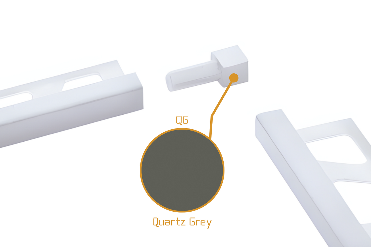 Schluter Quadec Q - Die Cast Internal/External Corner Powder Coated Aluminium