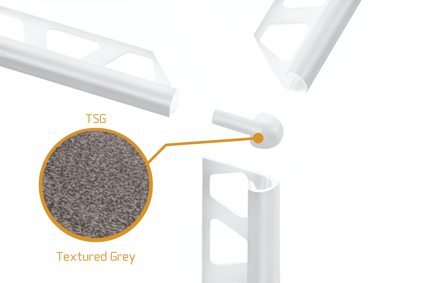 Schluter Rondec RO - External Corner Powder Coated Aluminium