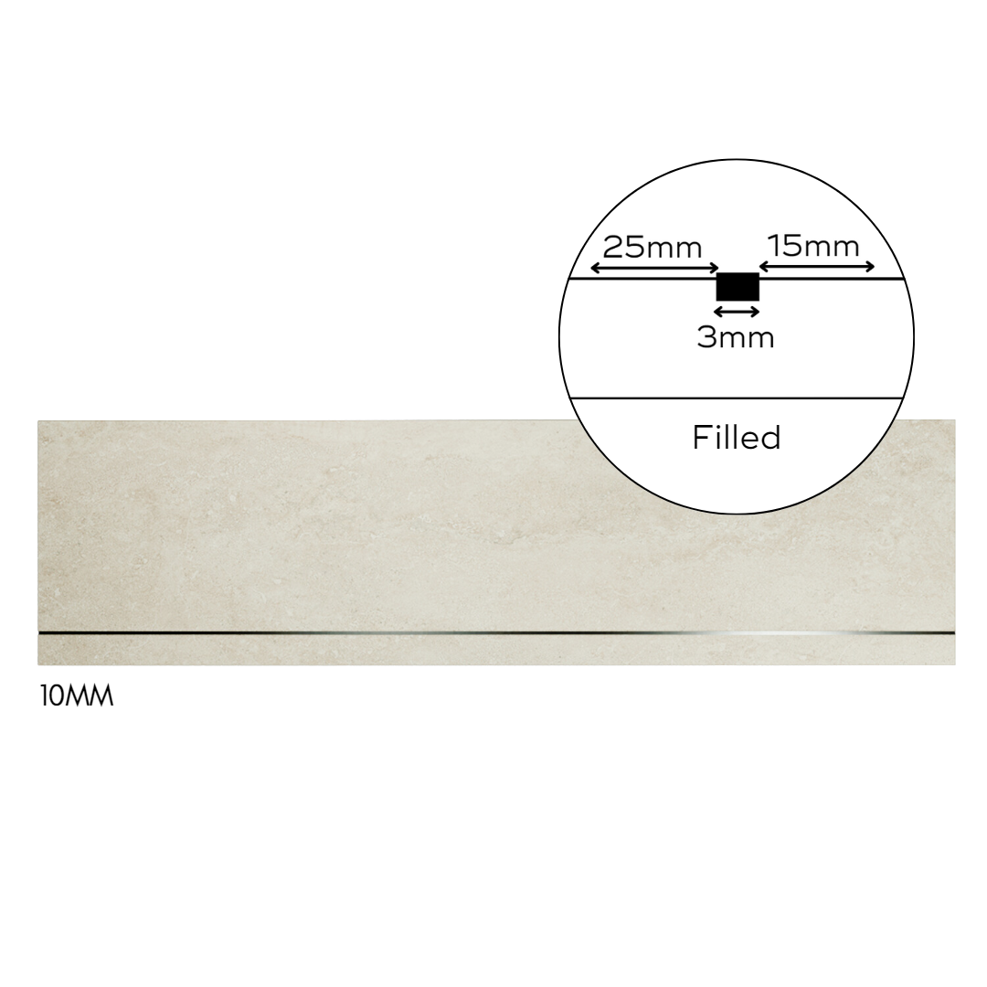 Bespoke Tile Step Fabrication - Mitre & Glued Profile (over 70mm lip height)