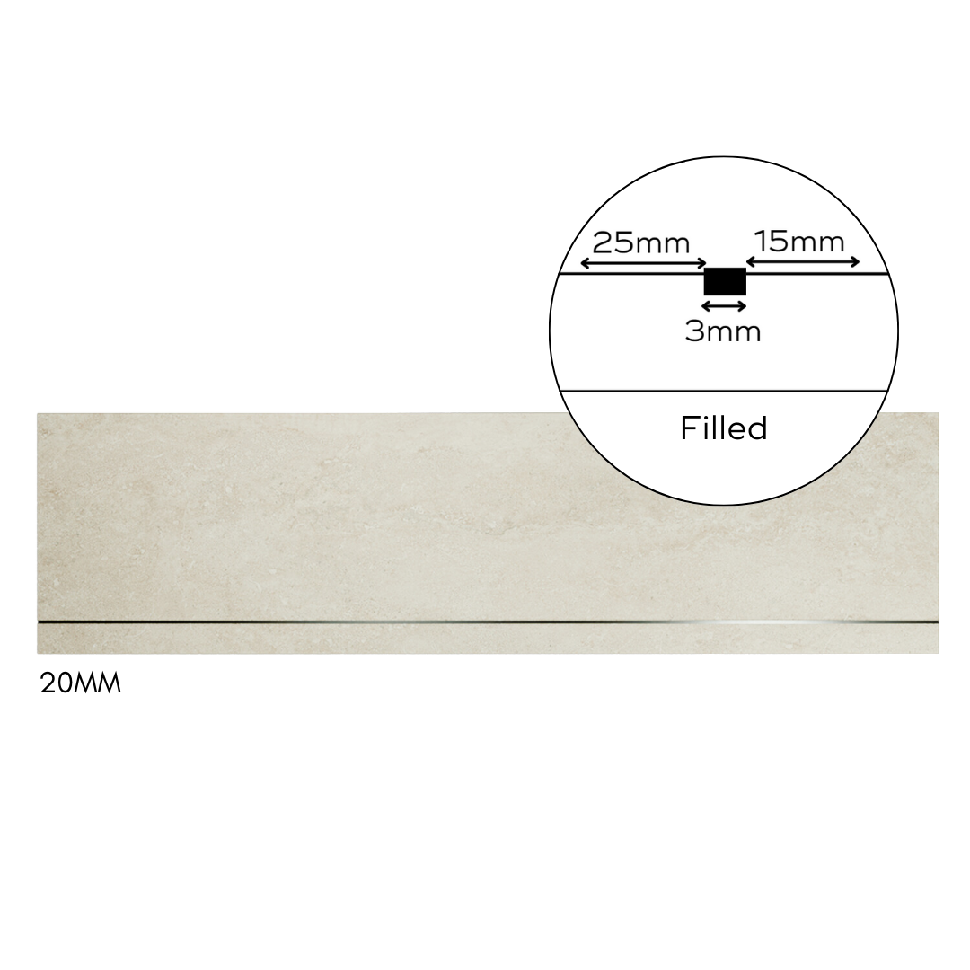 Bespoke Tile Step Fabrication - Mitre & Glued Profile (max 70mm lip height)