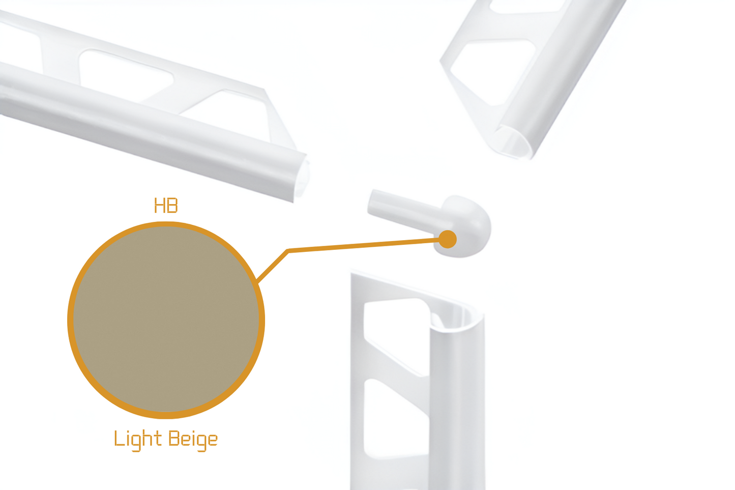 Schluter Rondec RO - External Corner Powder Coated Aluminium
