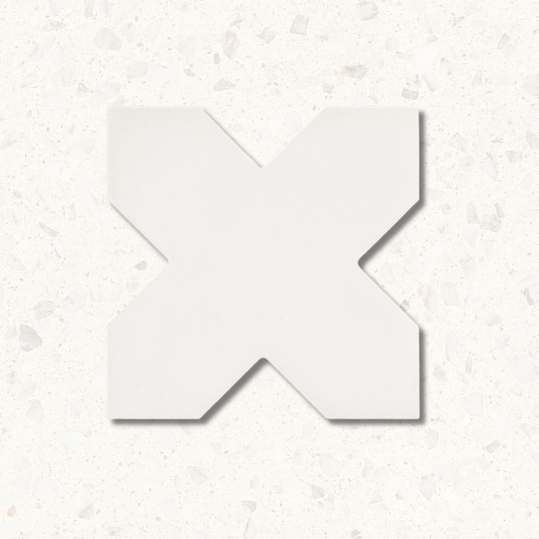 Alhambra White and Rosato Mix Cross and Star Matt