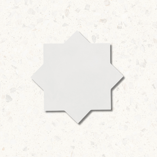 Alhambra White and Rosato Mix Cross and Star Matt