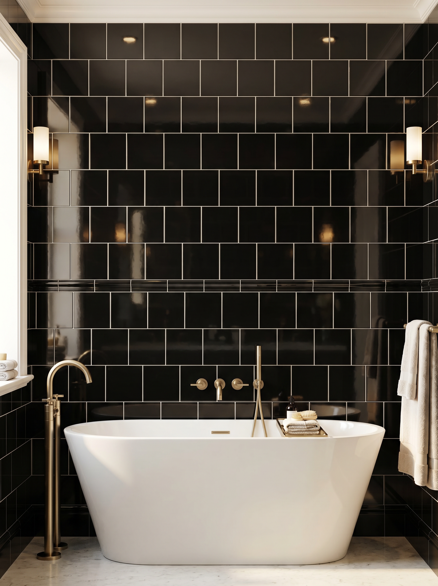 Belgravia Field Tile Deep Black Gloss
