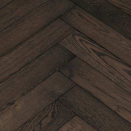 Carbon Herringbone Rustic Oak