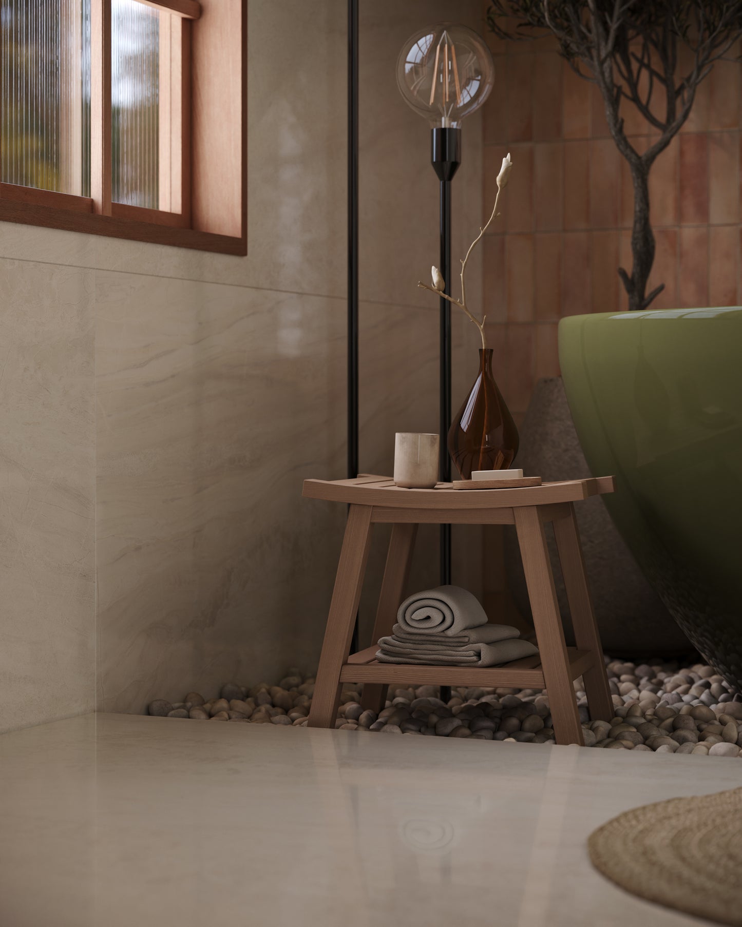 Crystal Vein Beige Polished