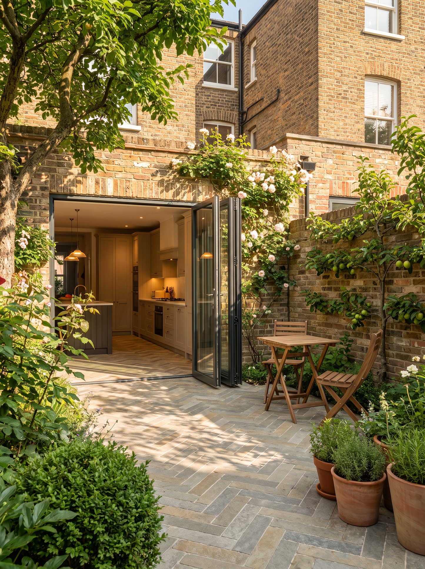 Elkstone Yellow Tumbled Herringbone