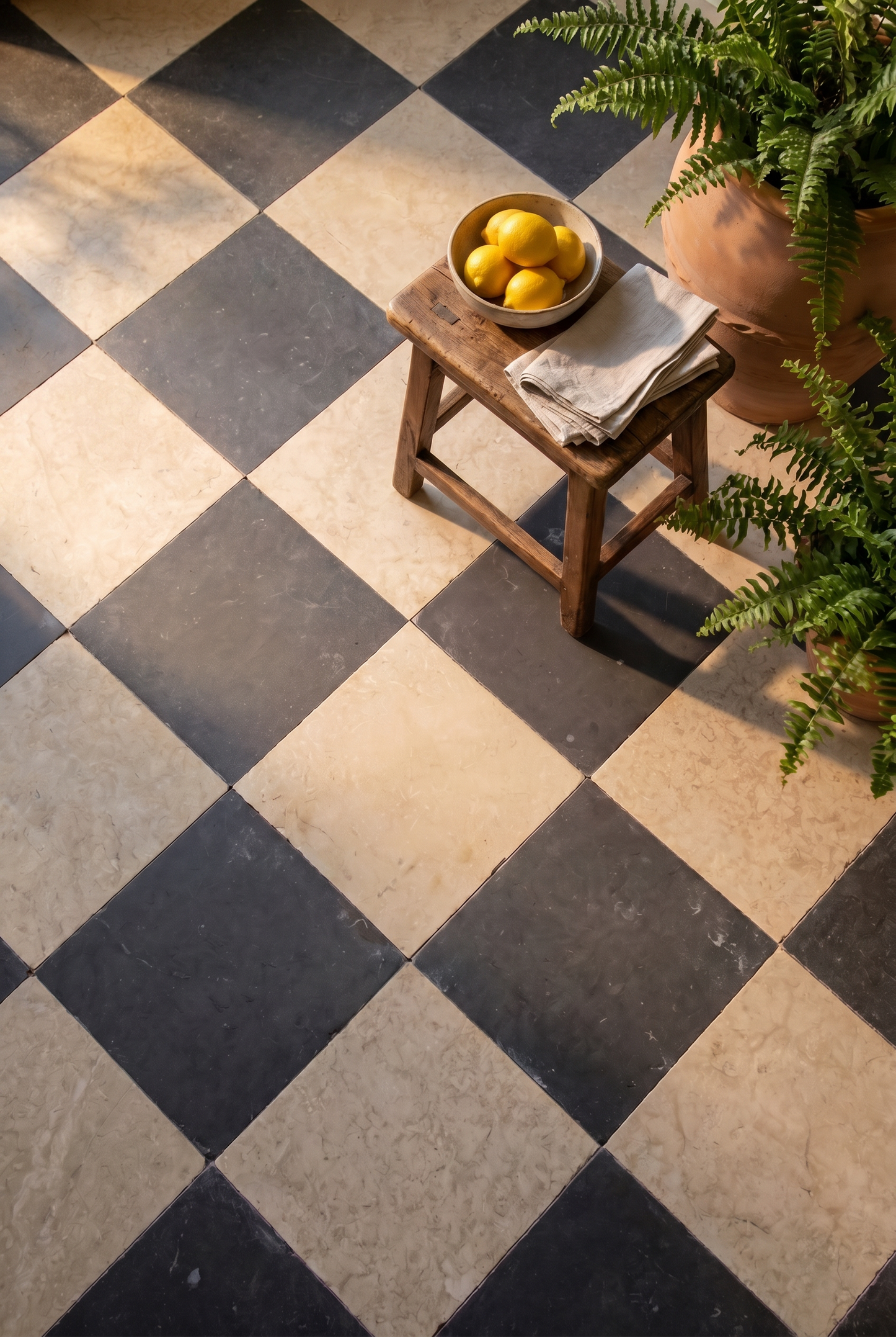 Elsham Limestone Tumbled Finish Square