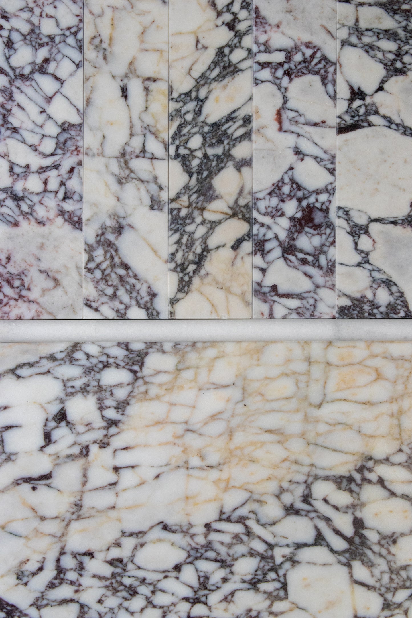 Calacatta Viola Marble Honed Tile