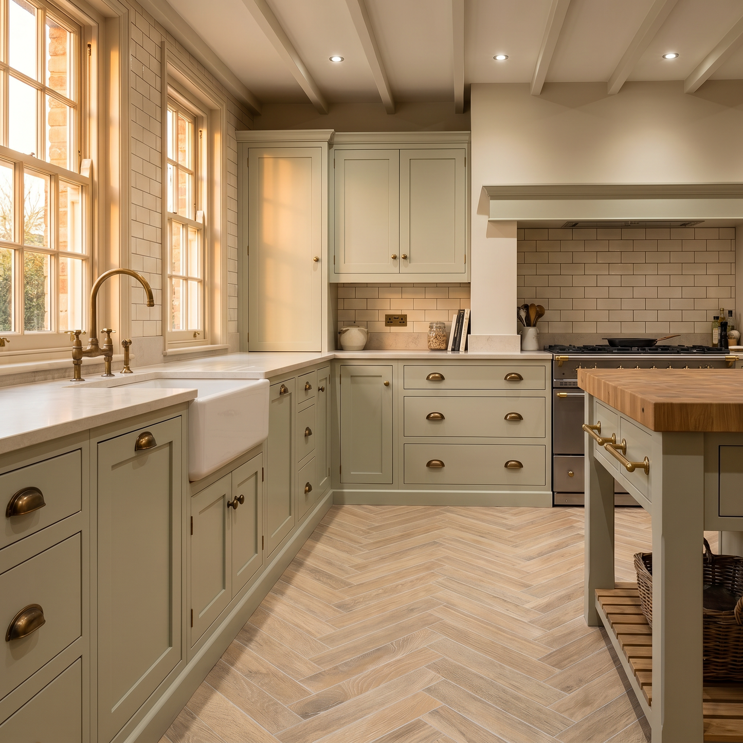 Remy Beige Herringbone