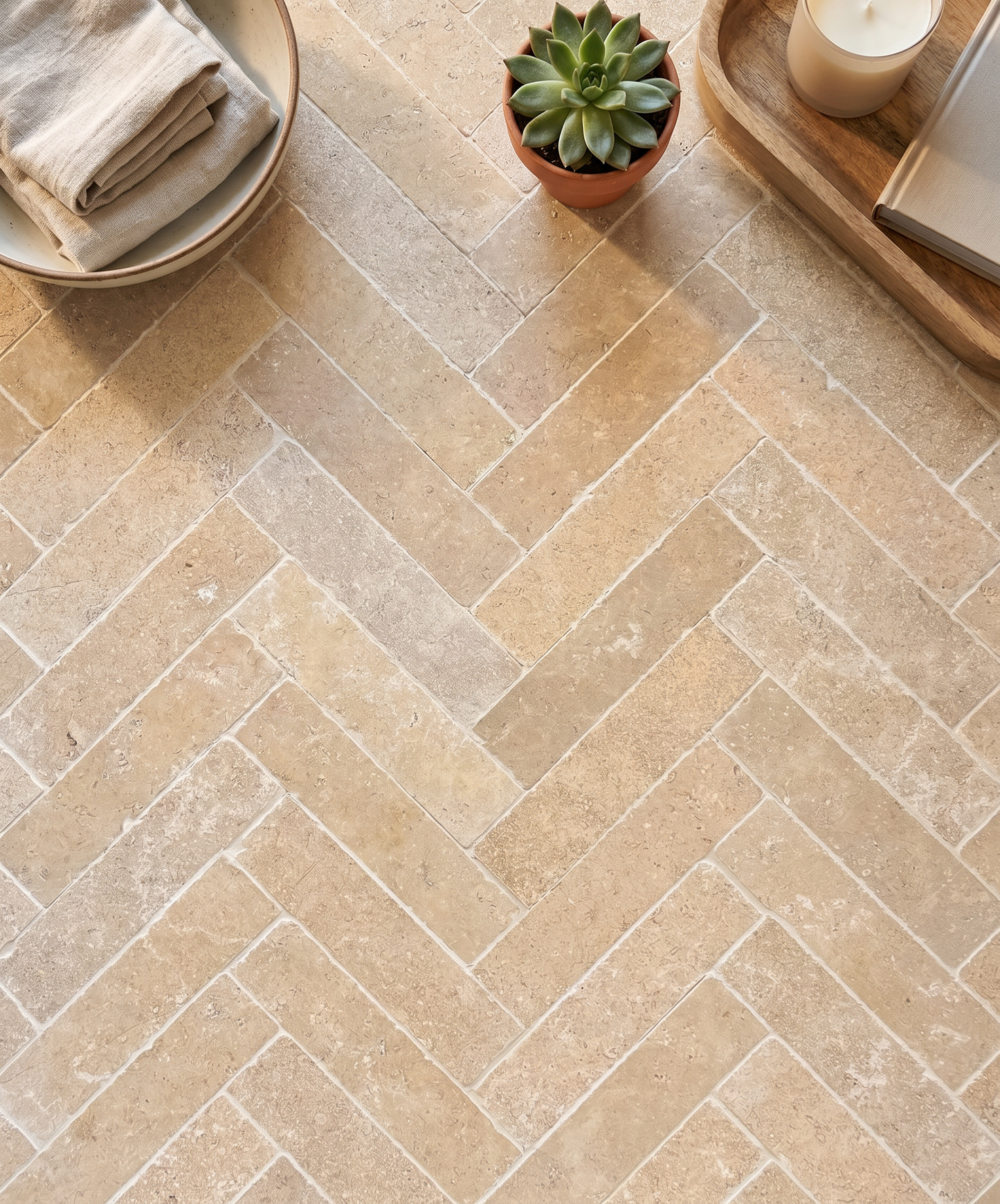 Selborne Limestone Tumbled Finish Brick