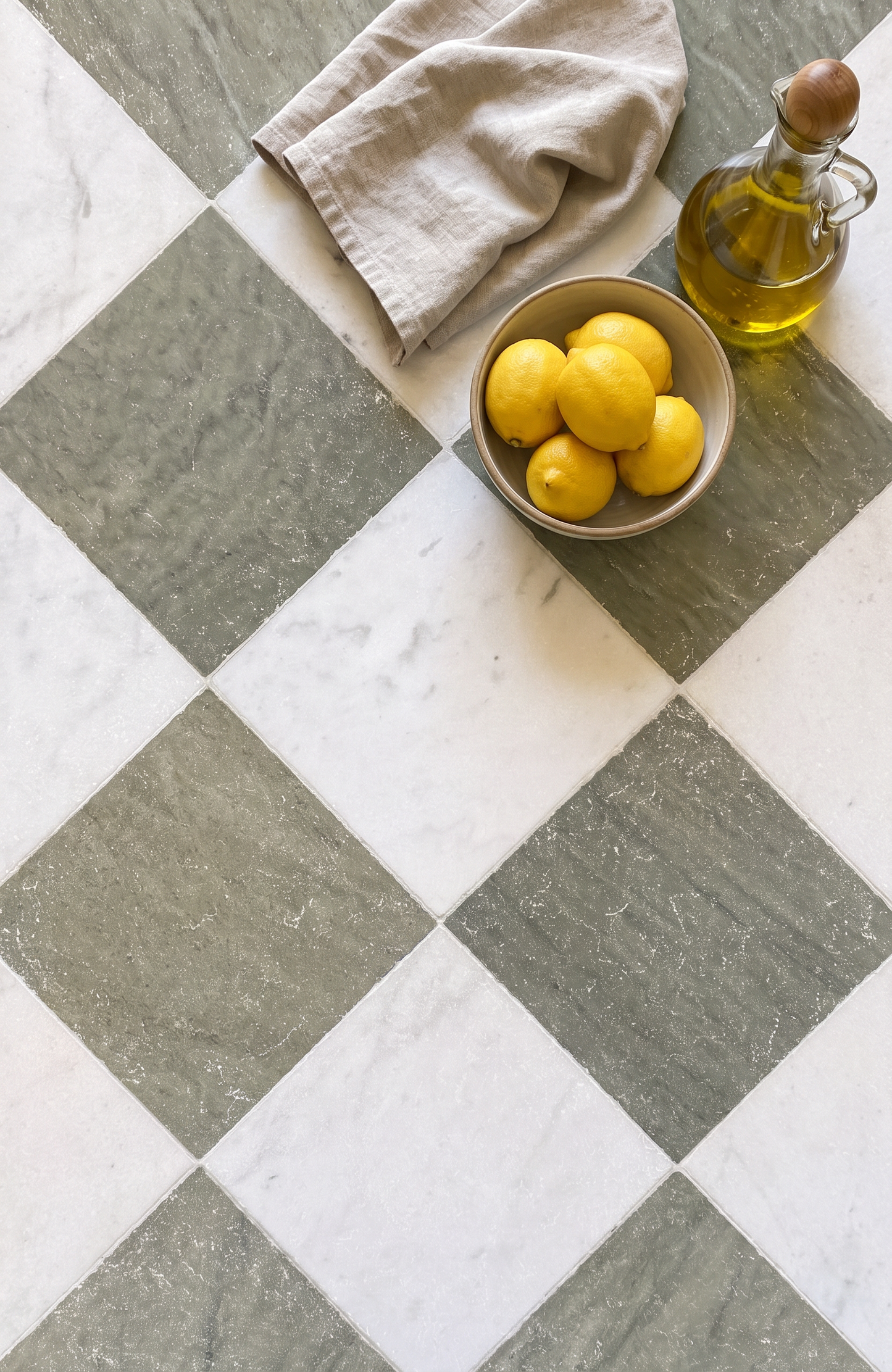 Verde Sage Marble Tumbled Square