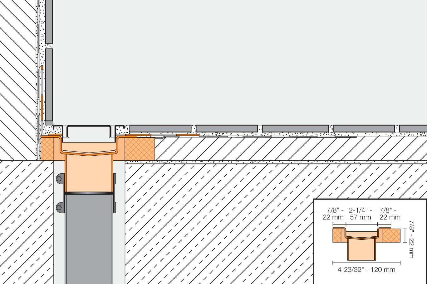 Kerdi-Line IF-F Curve Design Brushed Stainless Steel Drain and Grate