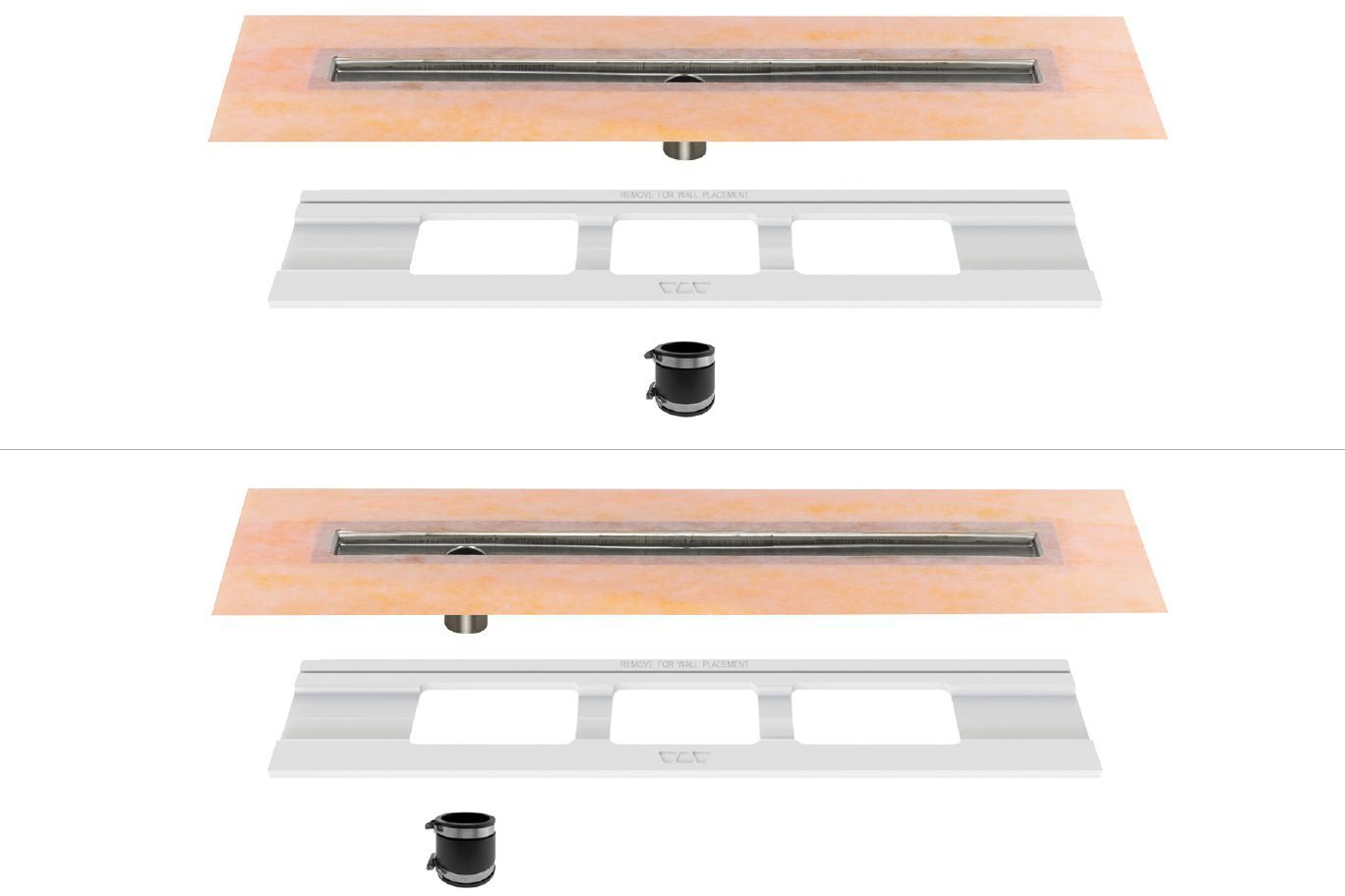 Schluter Kerdi-Line A Solid Design 19MM Frame Matt Graphite Stainless Steel Drain and Grate