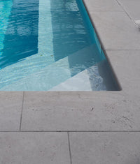 Kimmeridge Limestone Bullnose Coping Etched Finish