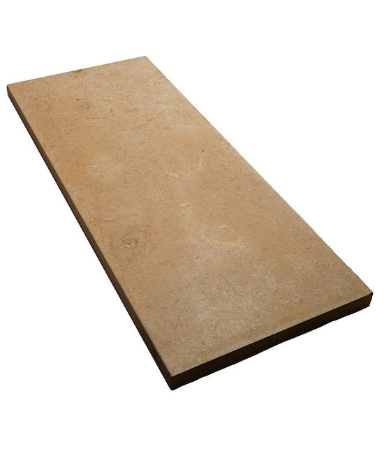 Load image into Gallery viewer, Neranjo Limestone Double Pencil Coping Acid Etched Finish
