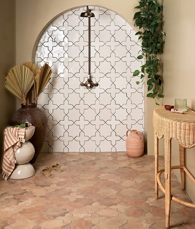 Fez Porcelain White Cross