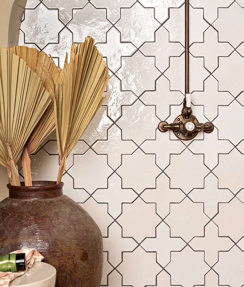 Fez Porcelain White Star