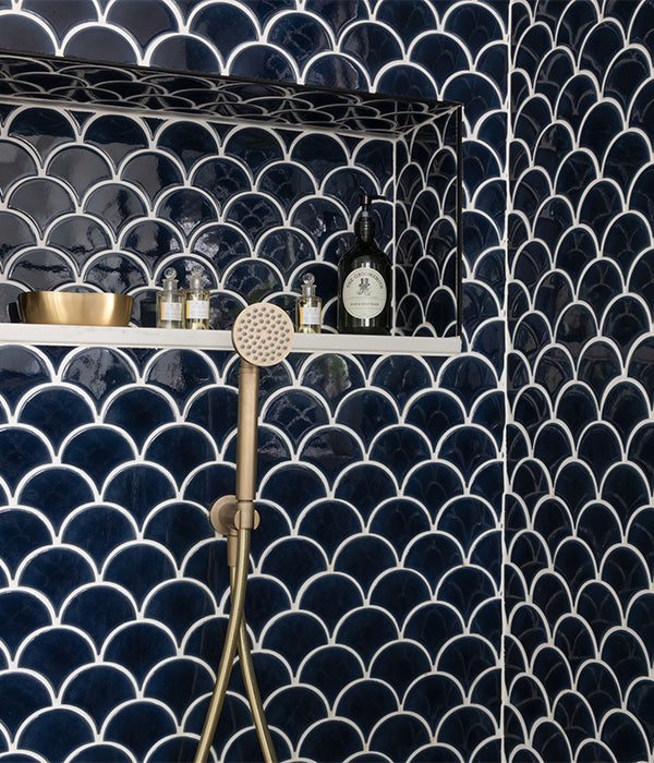 Atlantis Scallop Porcelain Navy