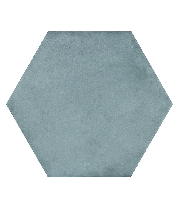 Medina Hexagon Porcelain Aqua