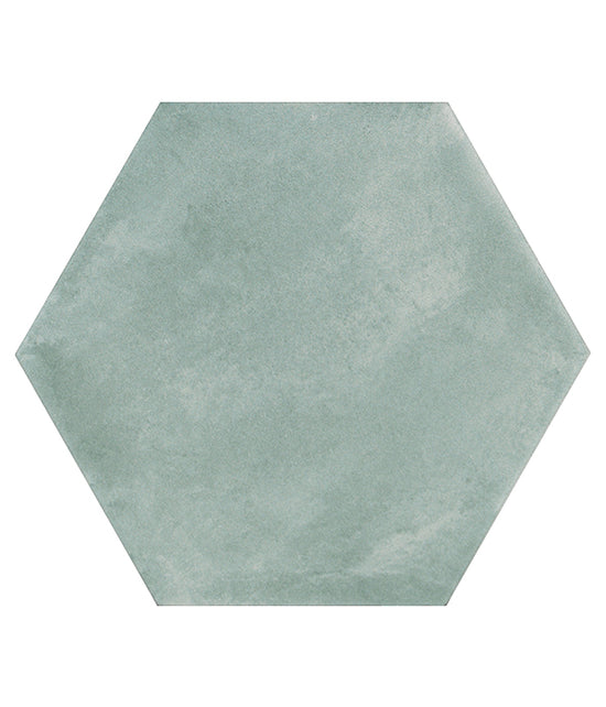 Medina Hexagon Porcelain Salvia