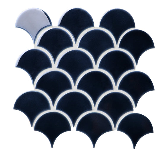 Atlantis Scallop Porcelain Navy