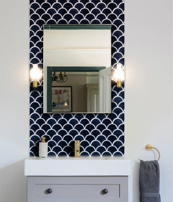 Atlantis Scallop Porcelain Navy