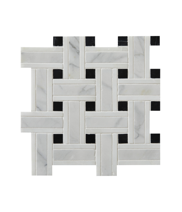 Zen Marble Grand Basket Weave Marble Mosaic