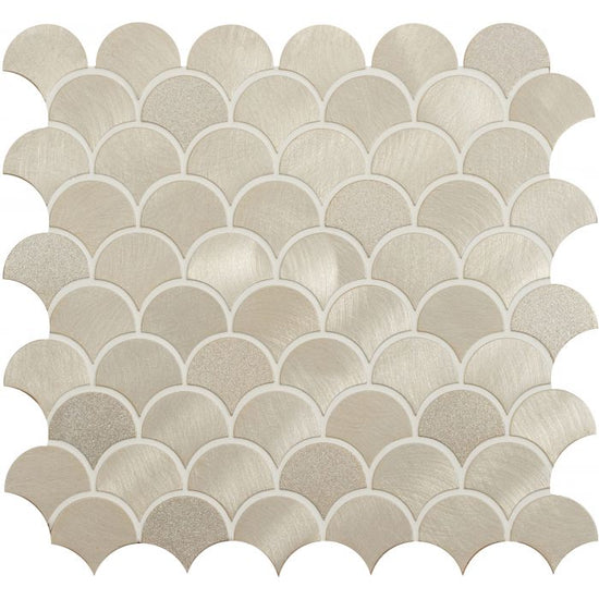 Skathi Gold Scale Mixed Finish Aluminium Mosaic