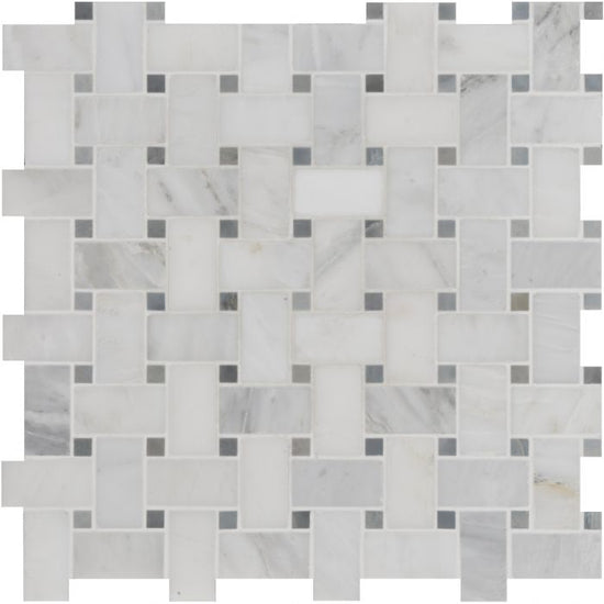 Nimbus Basketweave Stone Mosaic